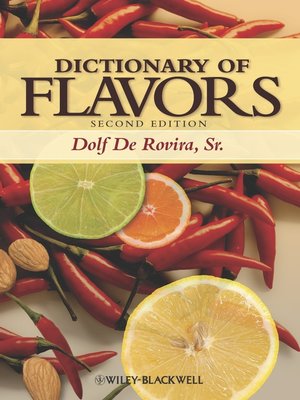 cover image of Dictionary of Flavors